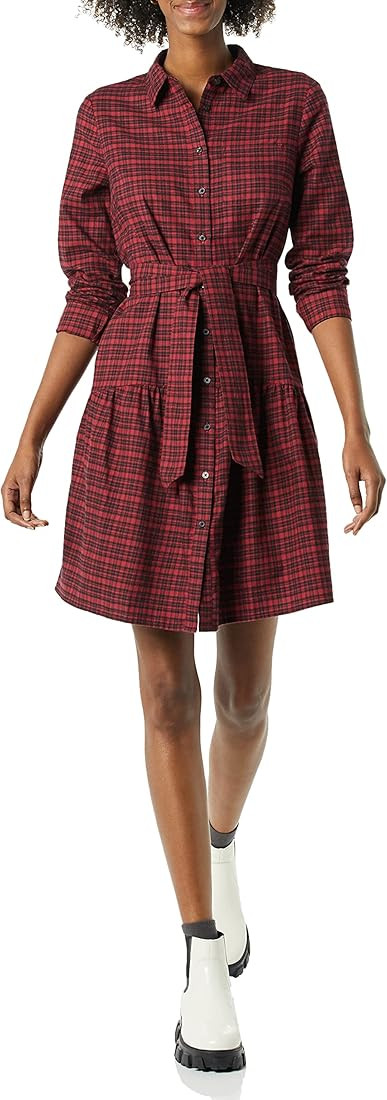 Amazon Fashion Flannel Shirt Dress | Amazon (US)