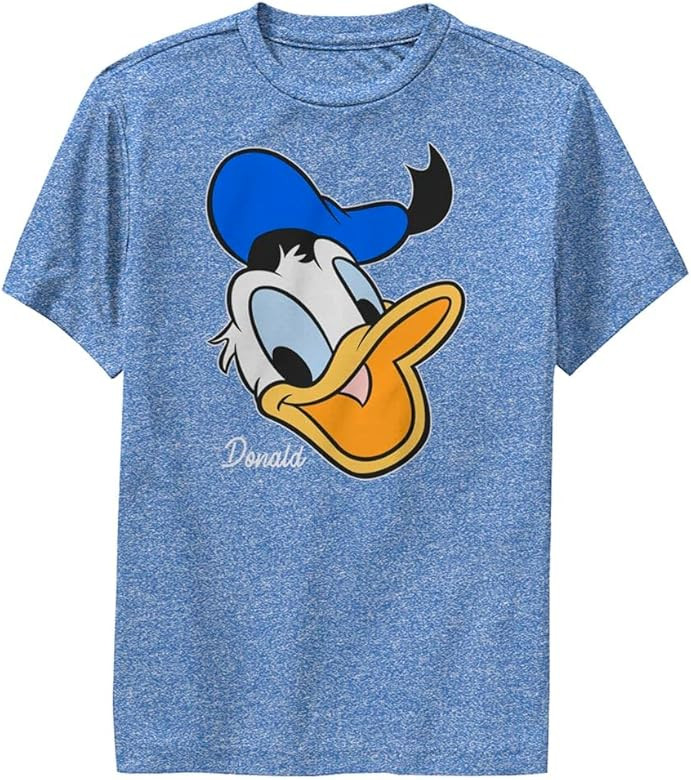 Disney Characters Donald Big Face Boy's Performance Tee | Amazon (US)