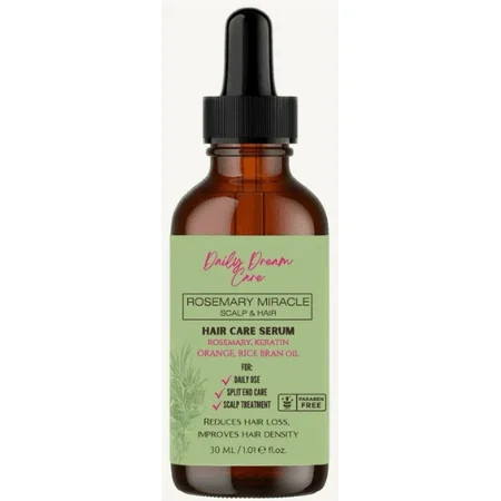 DAILY DREAM CARE Miracle Rosemary Hair Serum Formula that Supports Fast Hair Growth and New Hair Formation | Walmart (US)