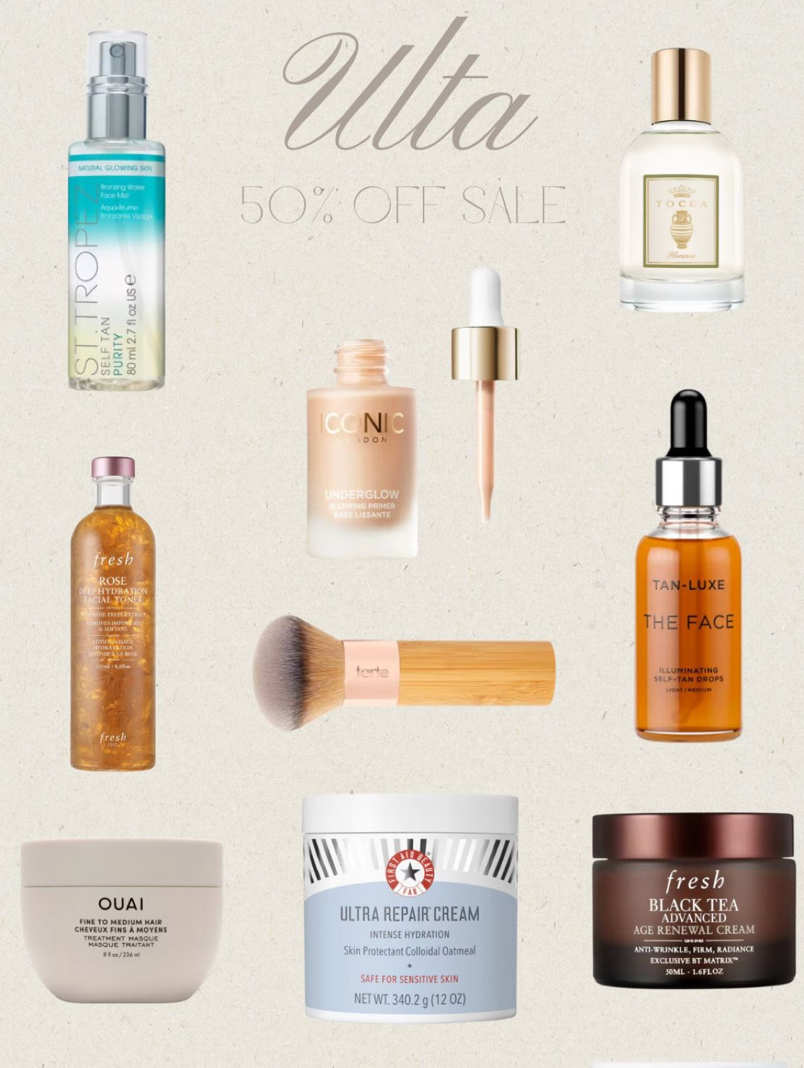 ULTA 50% OFF SALE 

#LTKsalealert #LTKbeauty #LTKfindsunder50