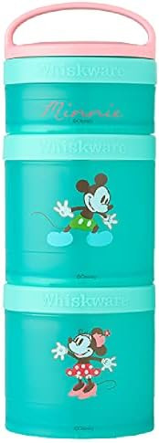 Whiskware Disney Snack Containers for Toddlers and Kids, 3 Stackable Snack Cups for School and Tr... | Amazon (US)