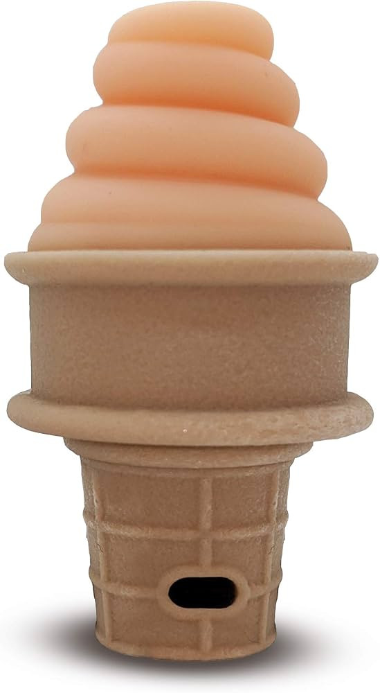 Ice Cream Cone Shaped Baby Teether - Adorable Orange | Amazon (US)