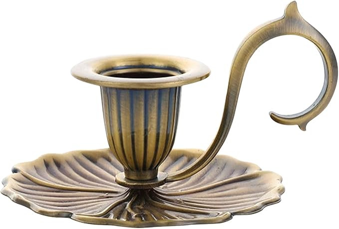 Vintage Candle Holder Detachable Metal Candlestick Holders with Handle Rustproof Taper Candle Hol... | Amazon (US)