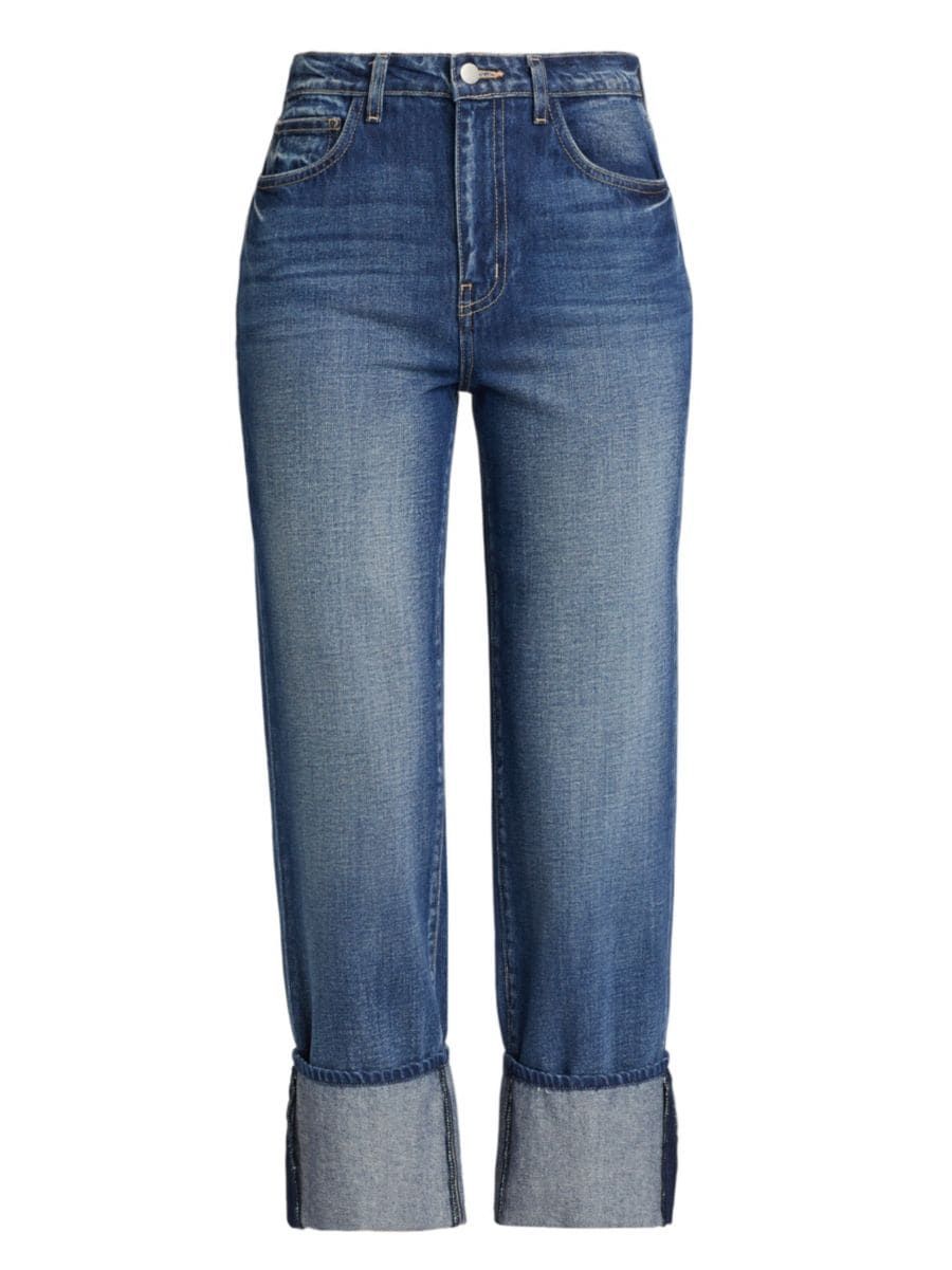 Leighton Cuffed Stovepipe Jeans | Saks Fifth Avenue