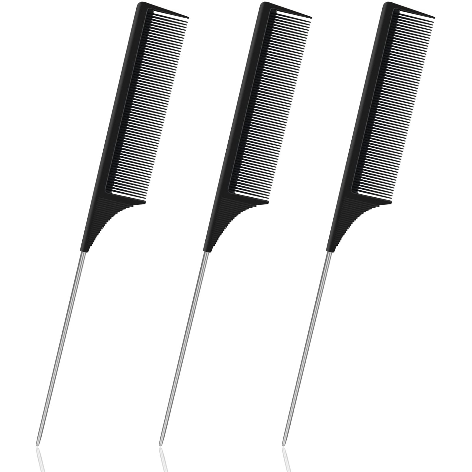 Sularpek Kamm, 3 Stück Stielkamm, Haarkamm, Kamm Friseur, Carbon Kamm, Kohlefaserkamm, Feiner Ha... | Amazon (DE)