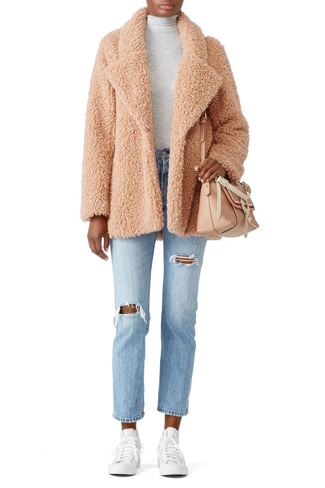 somedays lovin Faux Sherpa Waking Hour Teddy Coat | Rent The Runway