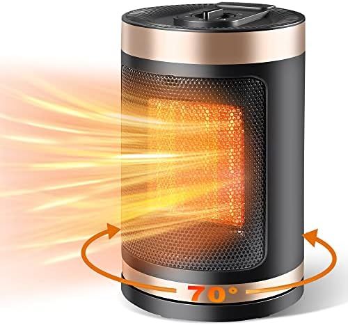 Oscillation Space Heater, 750W/1500W Ceramic Electric Heater with 3 Modes, Overheat & Tip-Over Pr... | Amazon (US)