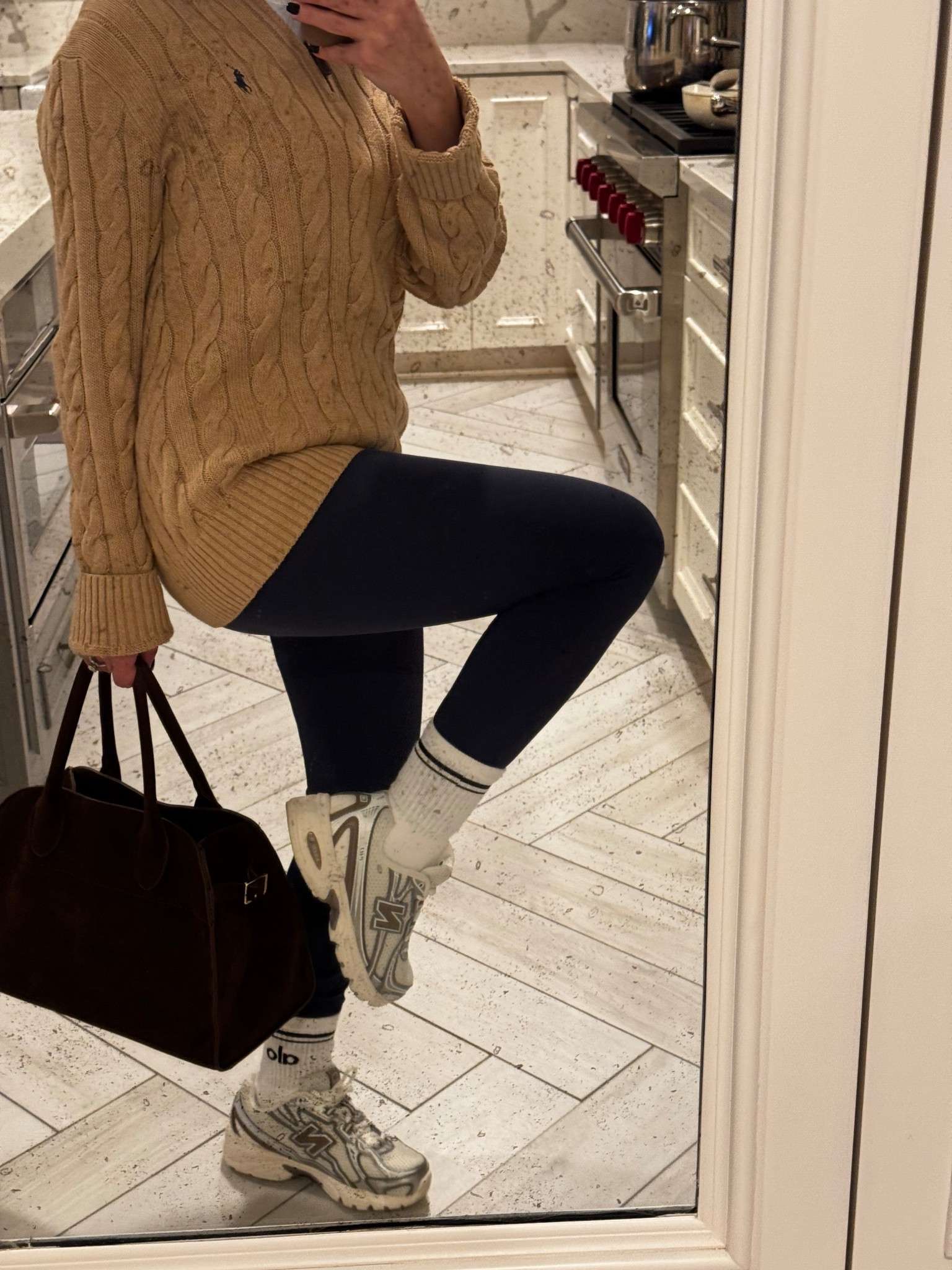 Loving my new Balance sneakers! 
Just a comfy outfit to hang out with girlfriends for Friendsgiving. 

Sweater size: small men’s 
Leggings size: 2

Ralph Lauren | Alo | lululemon | new balance | amazon fashion | Rita Salmo | petite fashion  

#LTKootd #LTKOver40 #LTKPetite