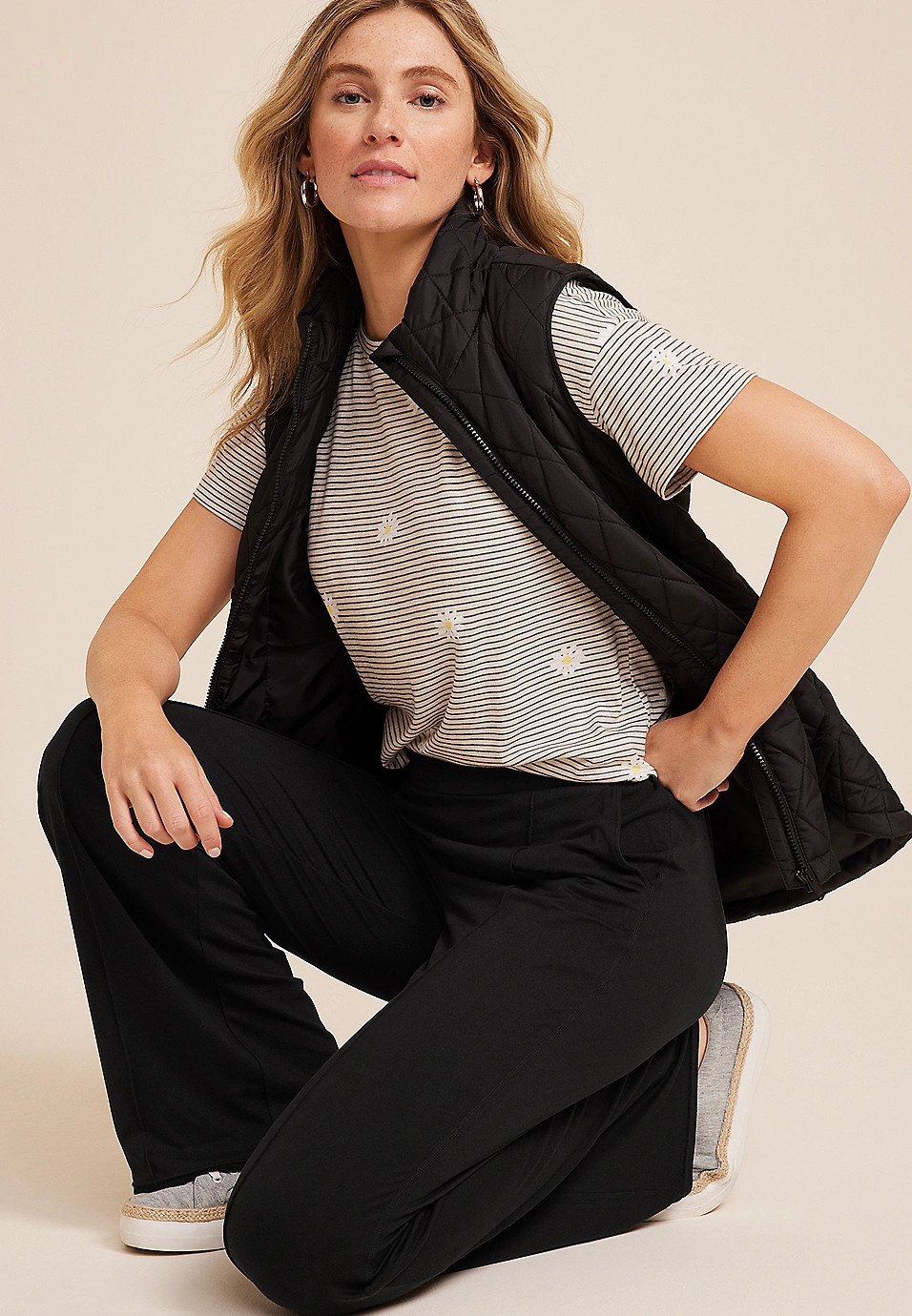 Cloud Stretch High Rise Wide Leg Pant | Maurices