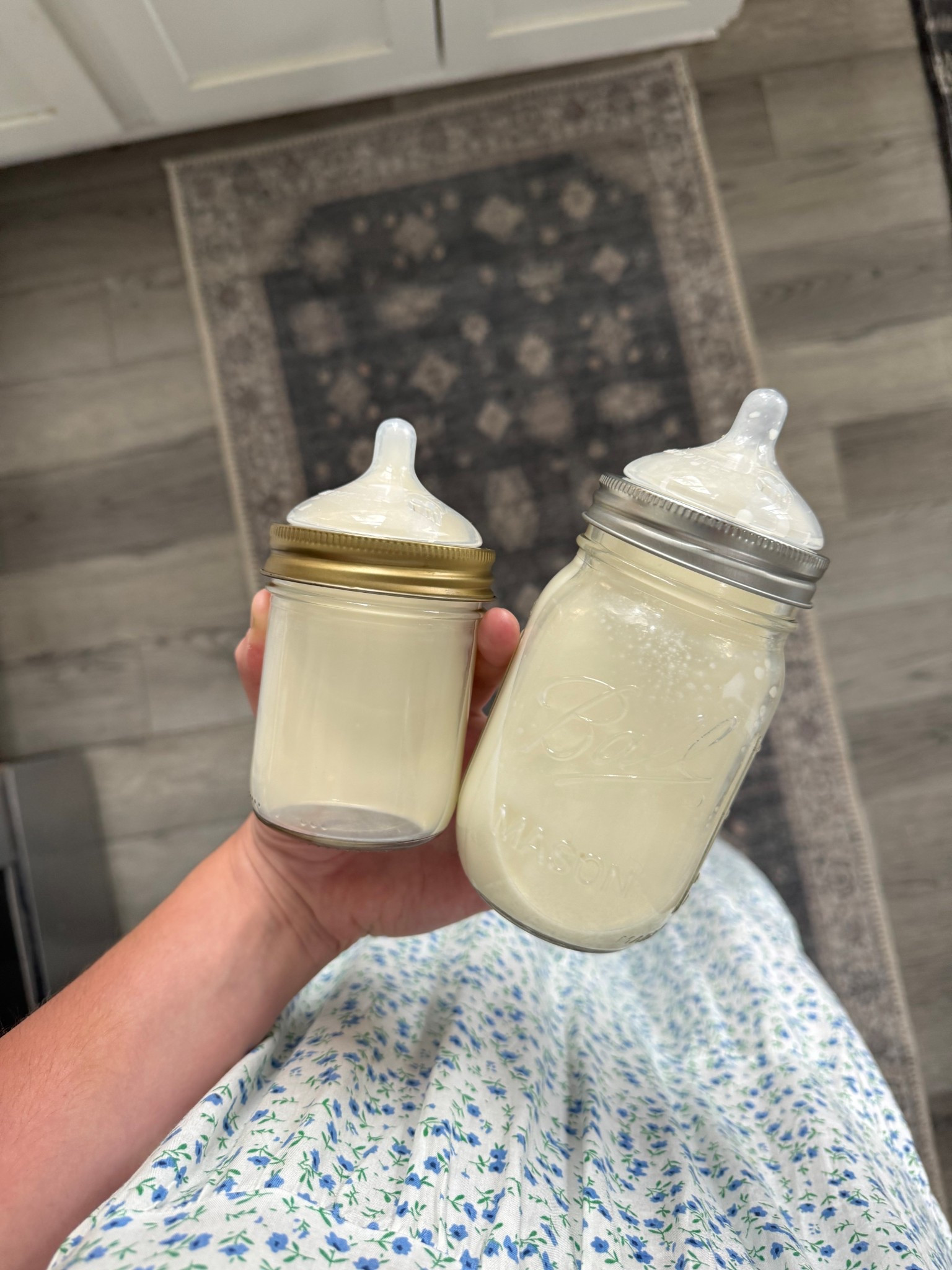 Mason jar bottle! (nipple for wide mouth mason jars) 🫙 

#LTKBump #LTKFamily #LTKBaby