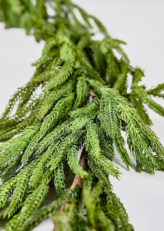 Afloral Real Touch Norfolk Pine Garland - 180" Long | Amazon (US)