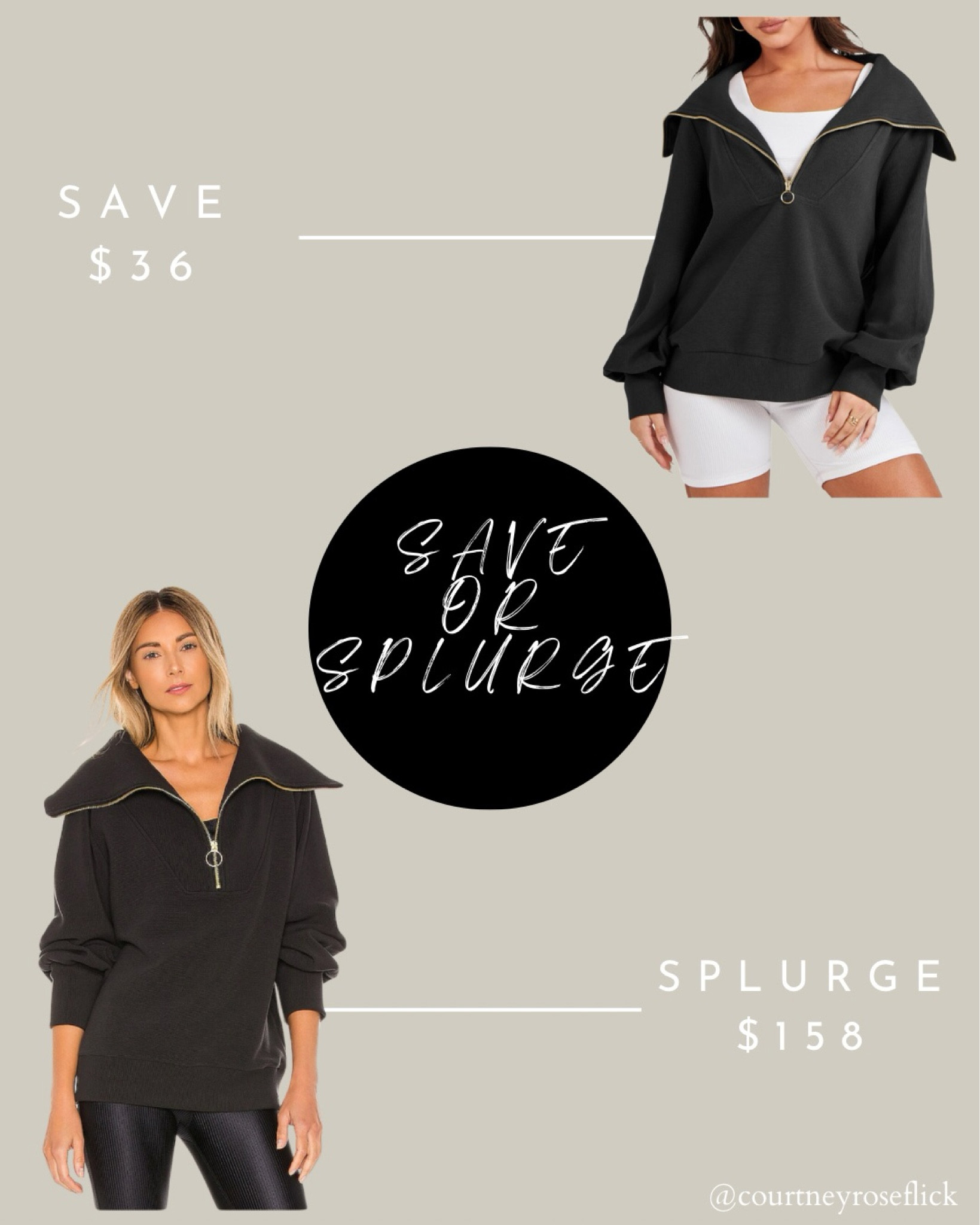 Quarter zip oversized sweater look for less! 

Varley, Amazon, save or splurge, spring fashionn

#LTKfindsunder50 #LTKSpringSale #LTKstyletip