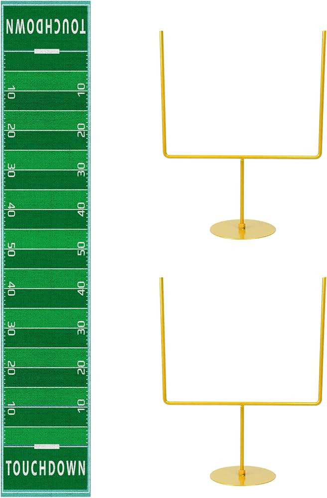 3 PCS Metal Football Goal Post Decoration Football Table Decor Football Field Goal Post Decoratio... | Amazon (US)