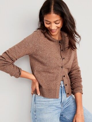 Cropped Cozy-Knit Cardigan for Women | Old Navy (US)