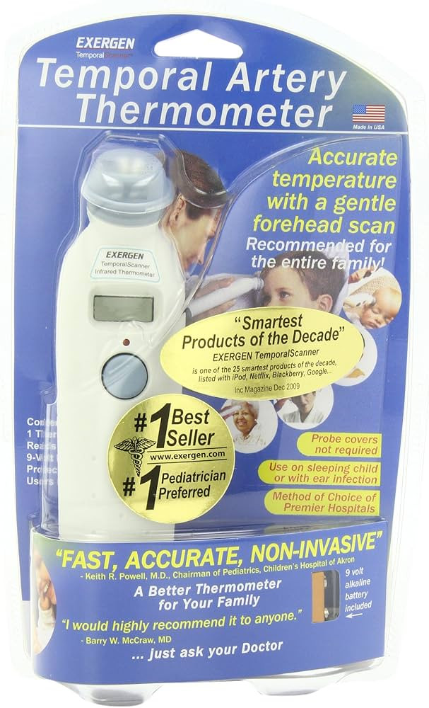 Exergen Thermometer, Temporal Scanner 1 Thermometer | Amazon (US)