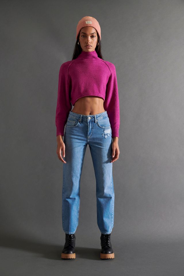 BDG High-Waisted Skinny Straight Jean – Medium Wash | Urban Outfitters (US and RoW)