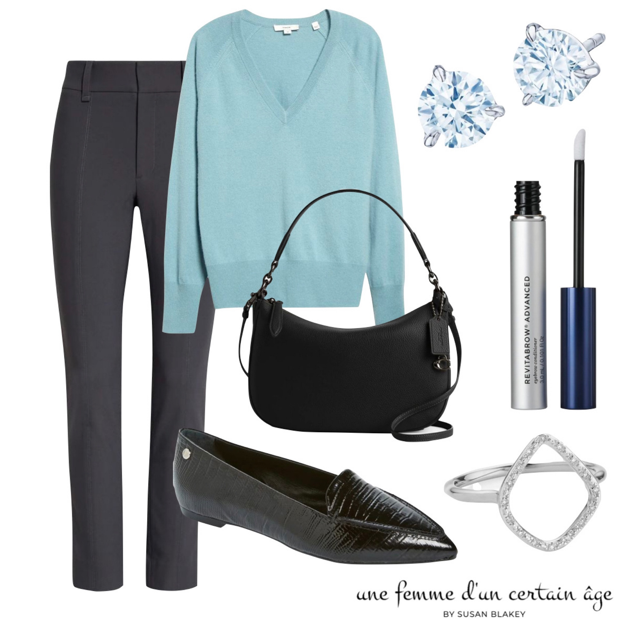 Cool, classic look with a v-neck sweater from the Nordstrom Anniversary Sale...

#LTKSeasonal #LTKstyletip #LTKxNSale
