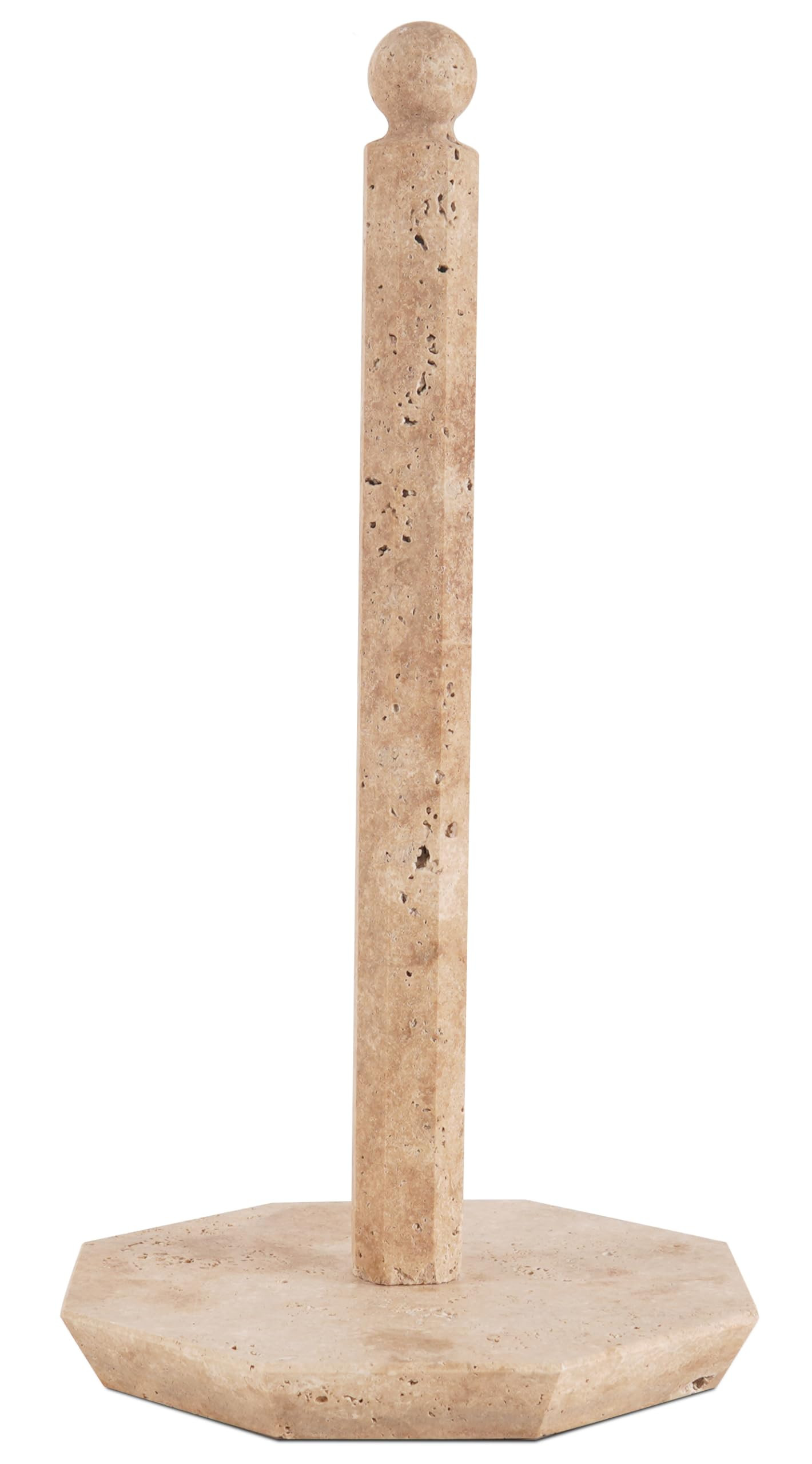 Travertine Paper Towel Holder 12.5 Inch Stone Paper Towels Organizer for Kitchen Countertop Stora... | Amazon (US)