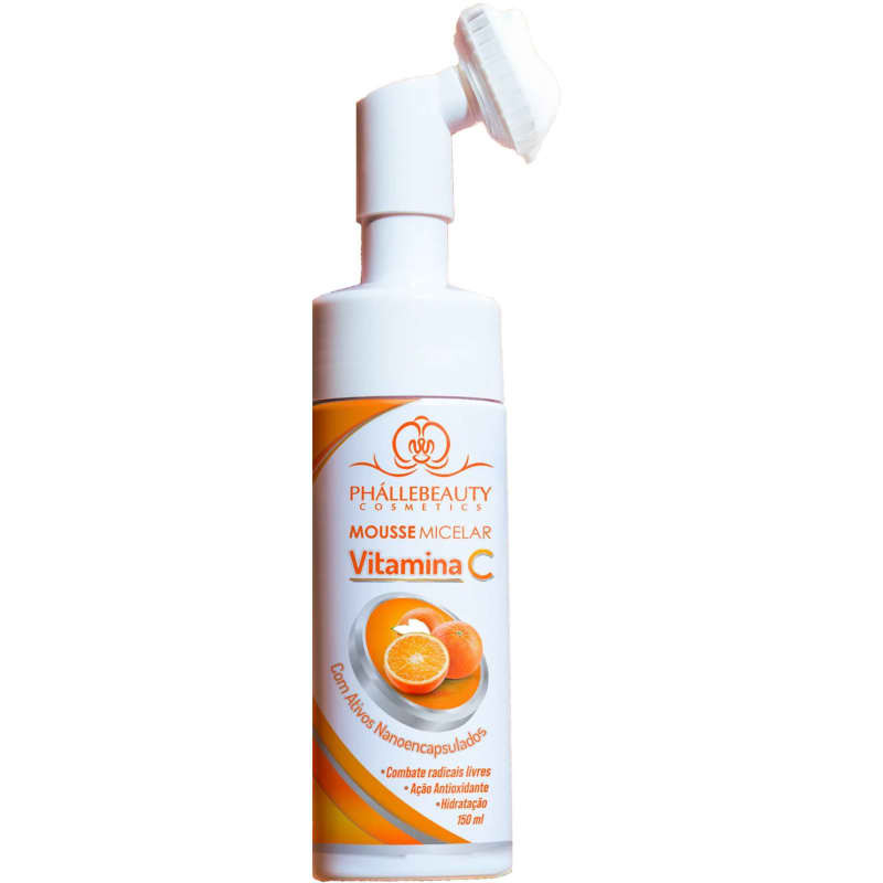 Mousse Micelar Espuma de Limpeza Facial Vitamina C Phállebeauty 150ml | Beleza Na Web (BR)