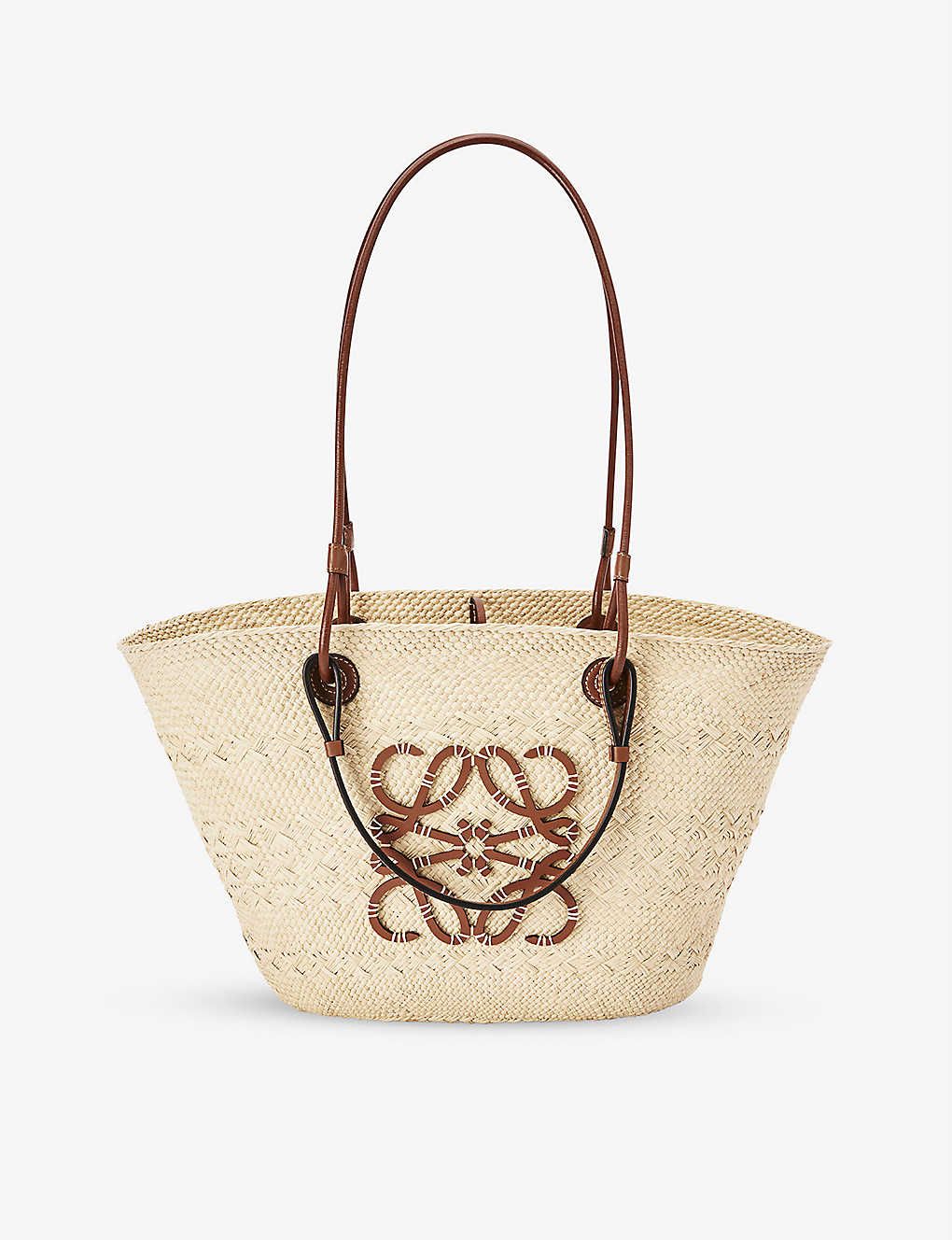 LOEWE
          
          Anagram iraca palm and leather basket bag | Selfridges