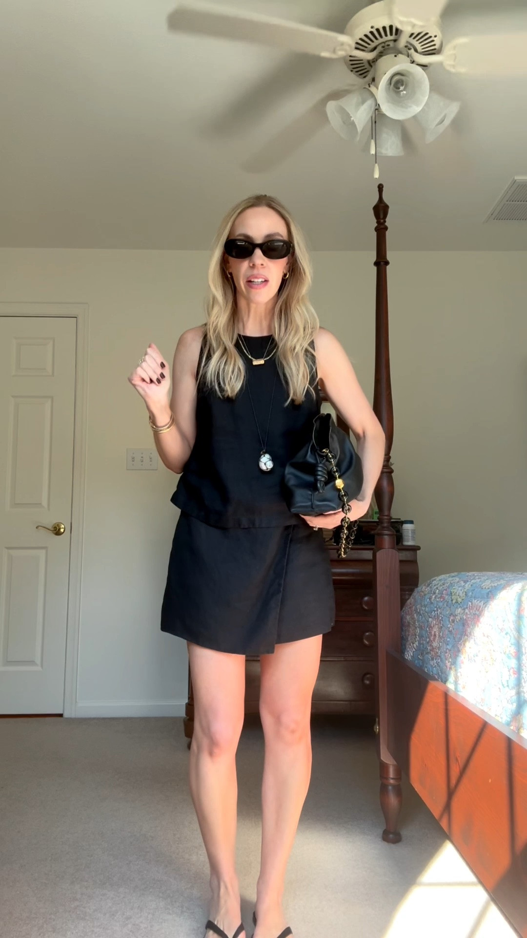 This linen set from @Quince is adorable - this skirt is actually a skort! Throw this set on to feel put together instantly

#LTKootd #LTKgrwm #LTKTravel