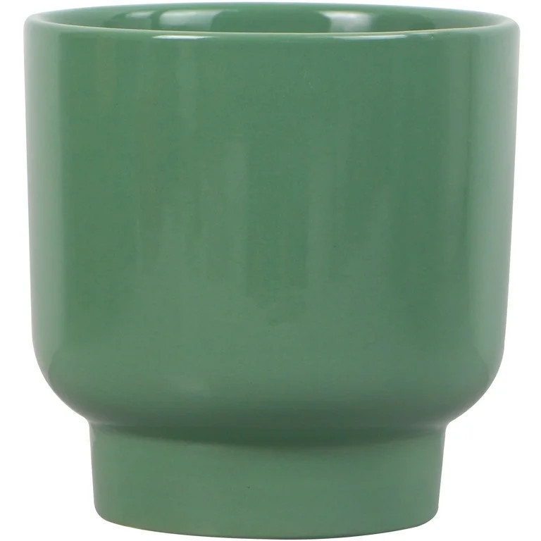 Mainstays 6in Green Petra Round Planter | Walmart (US)