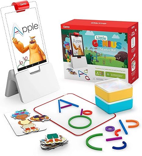 Osmo - Little Genius Starter Kit for Fire Tablet - 4 Hands-On Learning Games - Preschool Ages - P... | Amazon (US)