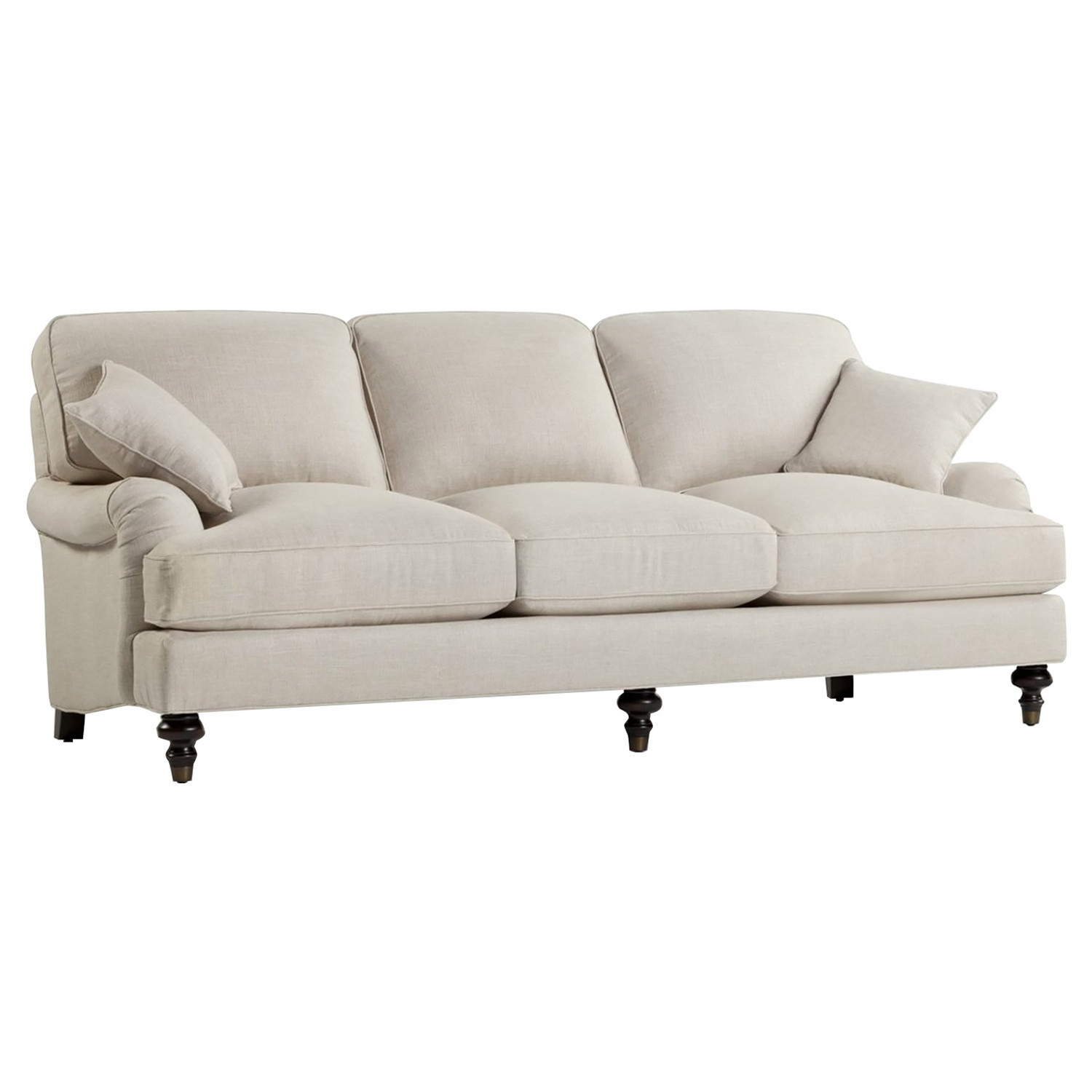 Joanne Updated Traditional Cream Sofa - 89 | Kathy Kuo Home