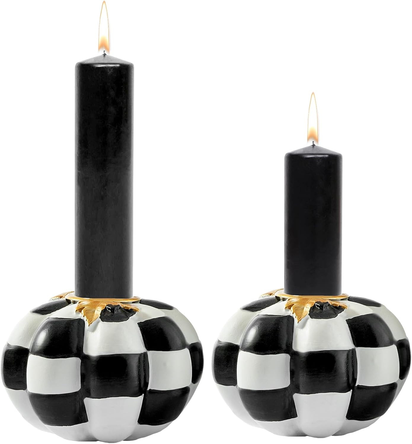 WDS WONDROUS Pumpkin Candle Holders, Pumpkins Candlestick Holders for Table | Amazon (US)