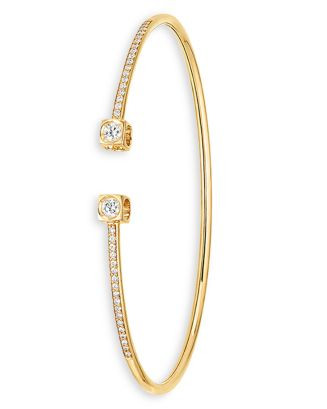 18K Yellow Gold Le Cube Diamant Diamond Cuff Bangle Bracelet | Bloomingdale's (US)