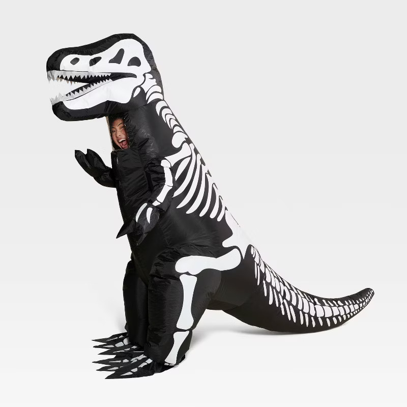 Adult Inflatable Skeleton Dinosaur Halloween Costume One Size - Hyde & EEK! Boutique™ | Target