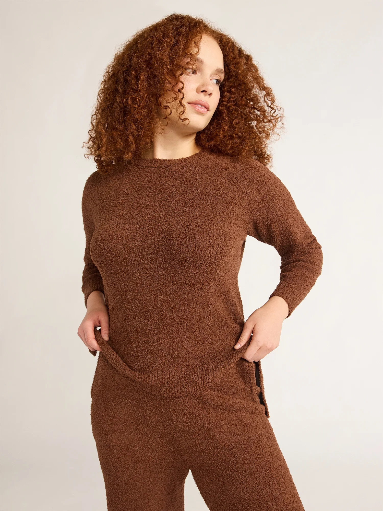 Joyspun Women's and Women’s Plus Chenille Top with Long Sleeves, Size XS-3X - Walmart.com | Walmart (US)