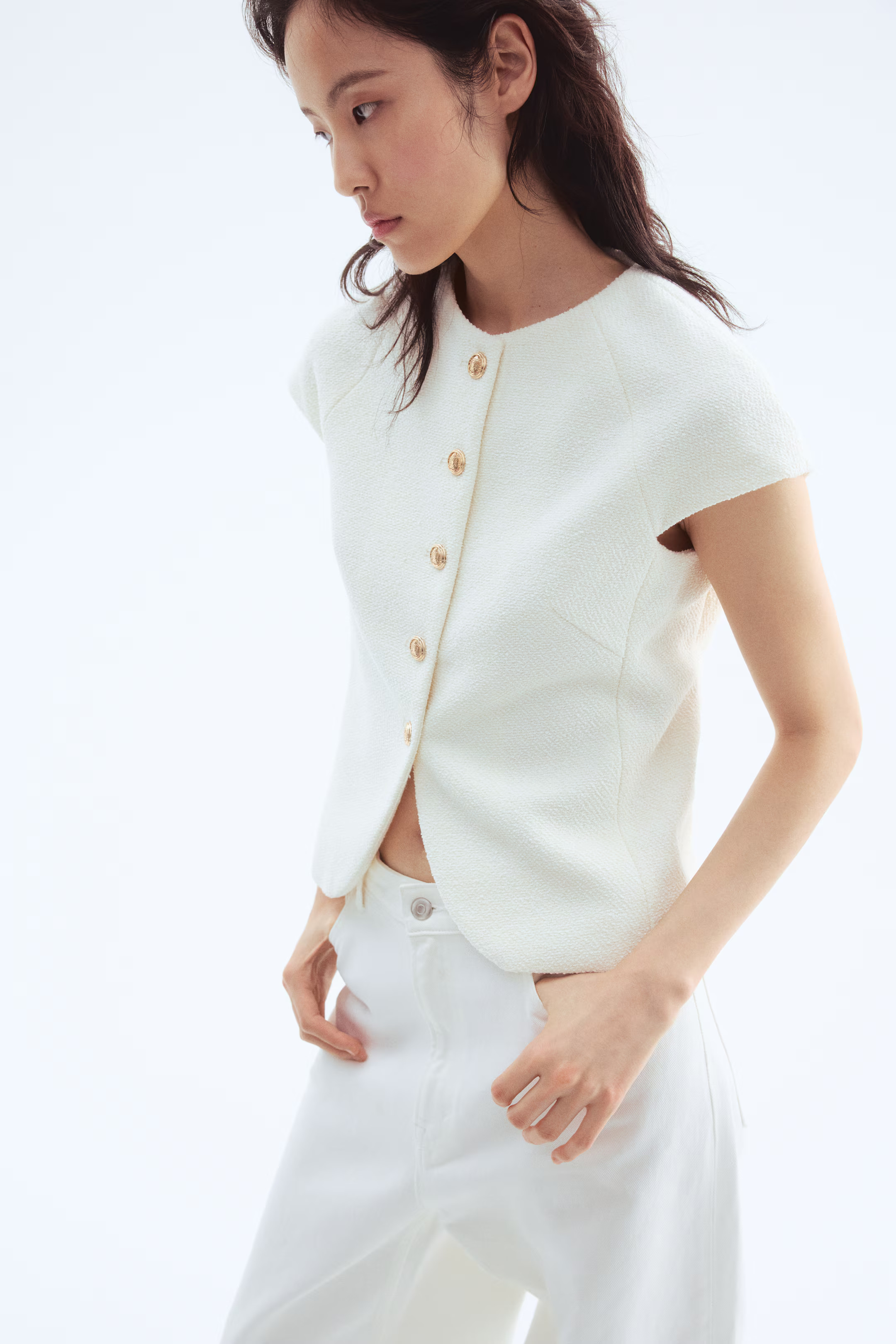 Shirt mit Knopfleiste | H&M (DE, AT, CH, NL, FI)