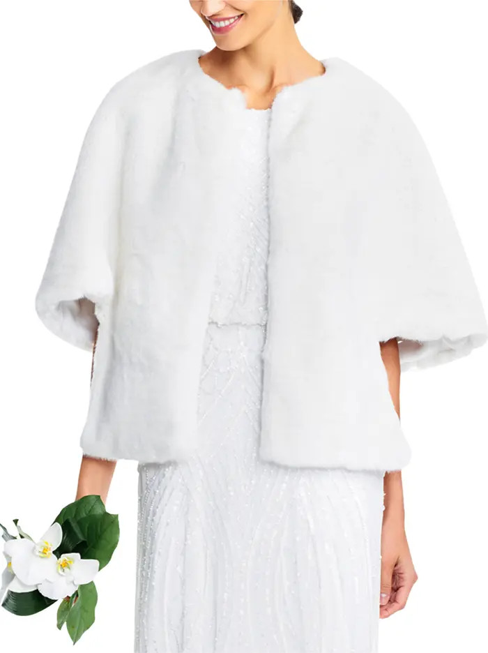 Adrianna Papell Faux Fur Jacket | Nordstrom | Nordstrom