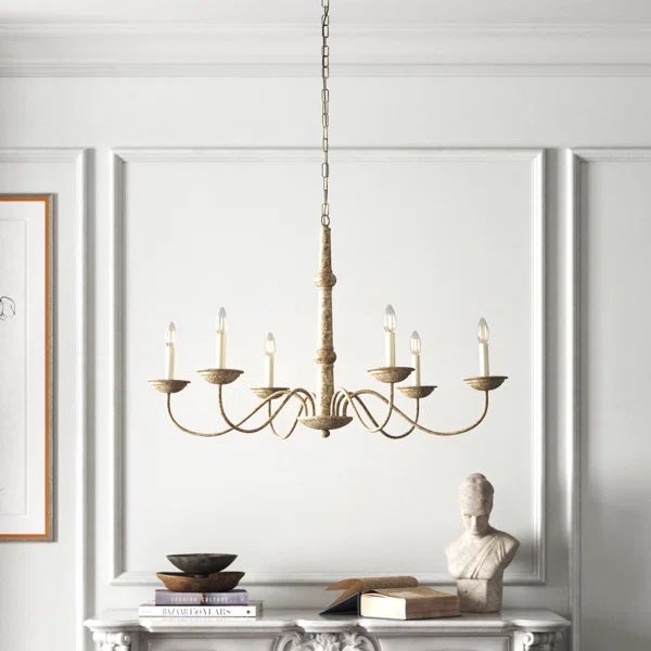 6 - Light Candle Style Classic / Traditional Chandelier | Wayfair North America