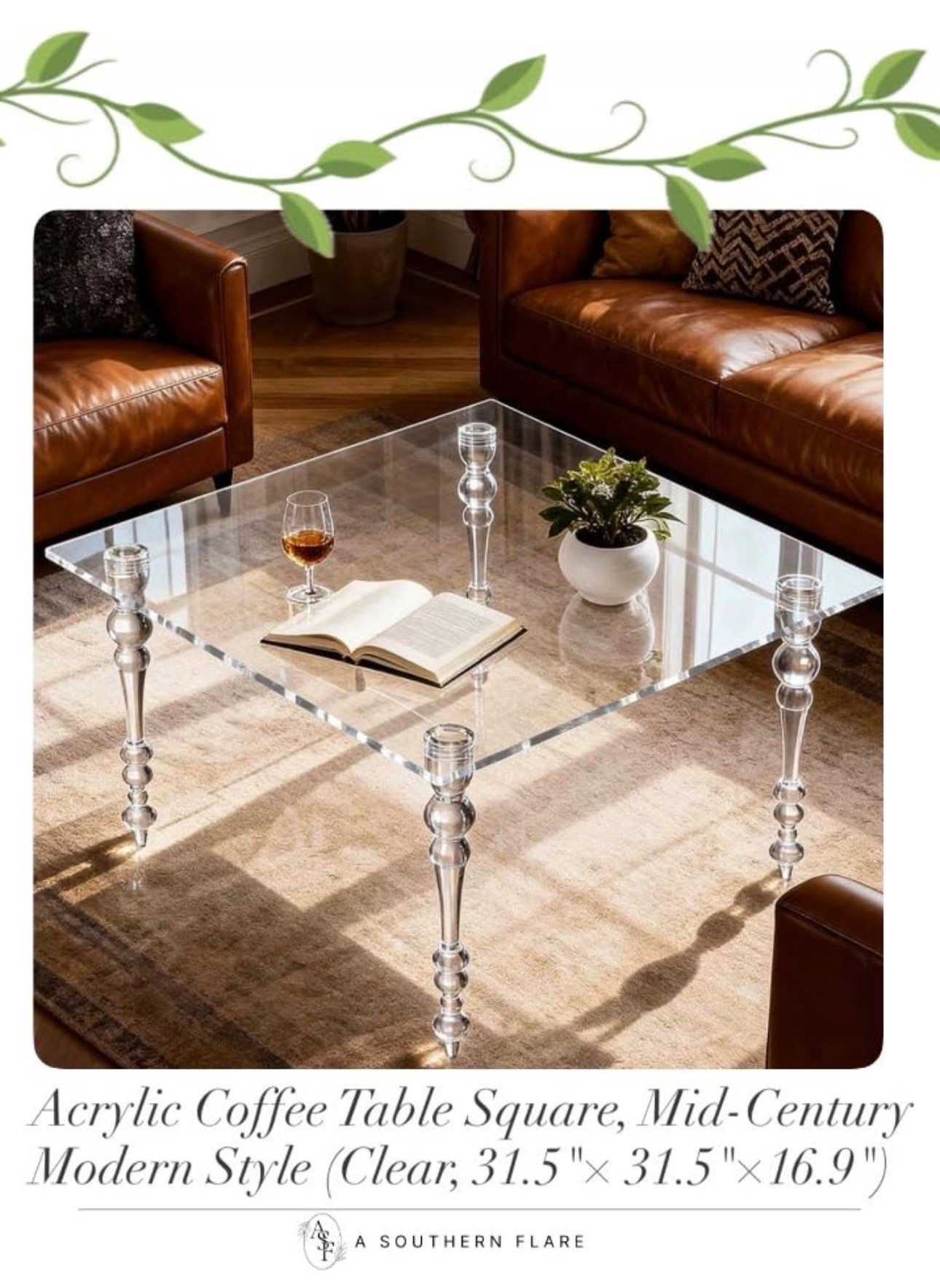 Home Decor/acrylic Coffee table