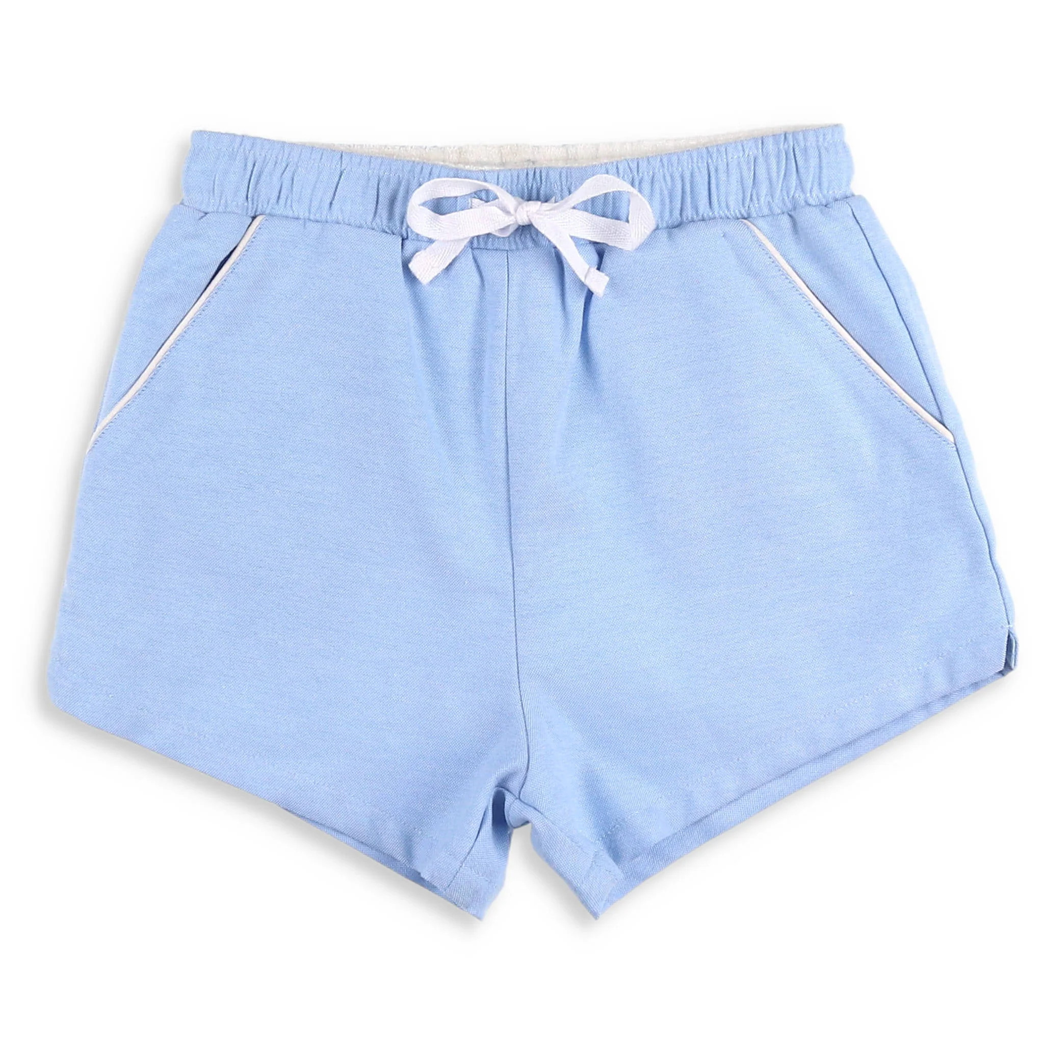 Boys Light Blue Oxford Shrimp Shorts - Shrimp and Grits Kids | Shrimp and Grits Kids