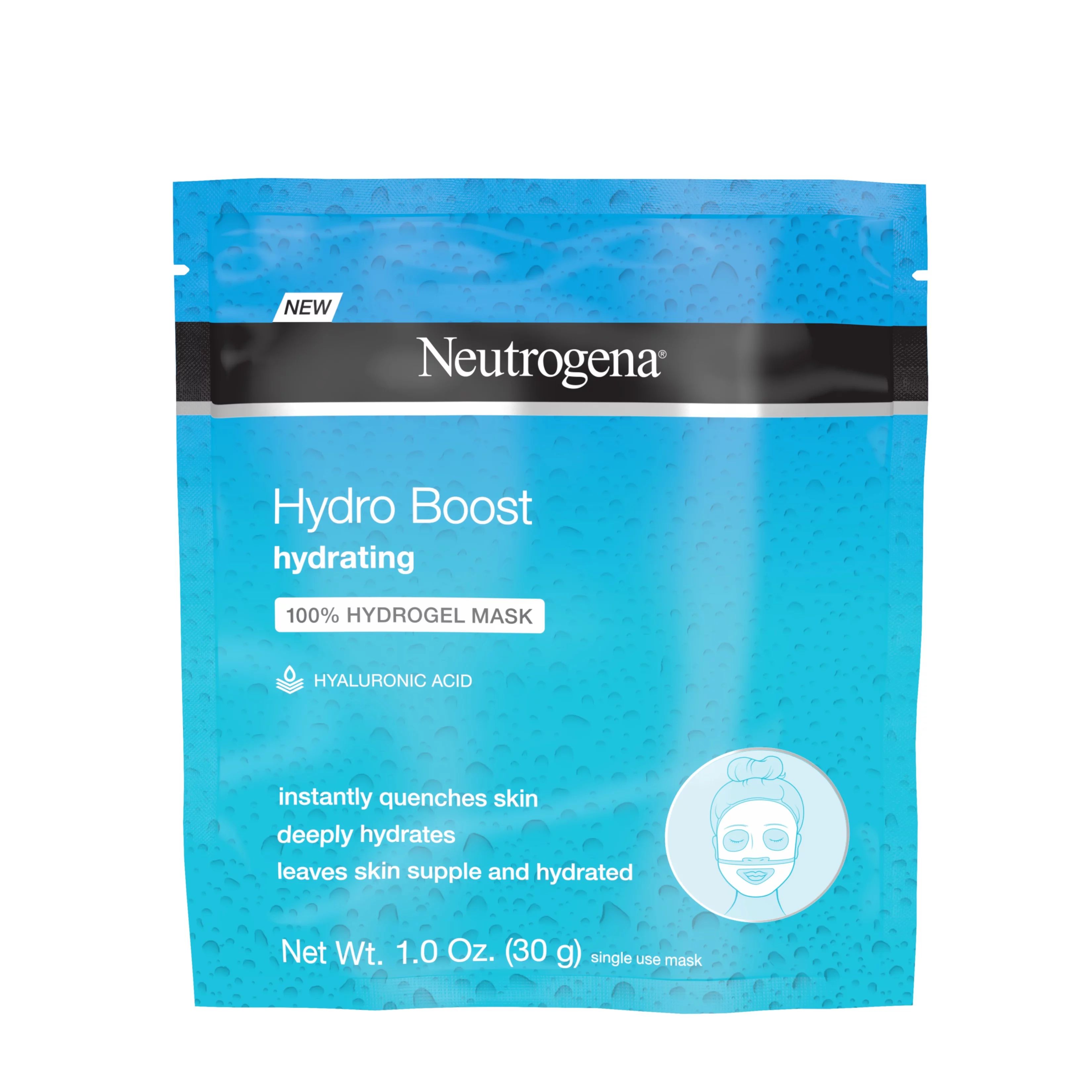 Neutrogena Hydro Boost Hydrating Sheet Mask Hyaluronic Acid Face Mask, 1 oz | Walmart (US)