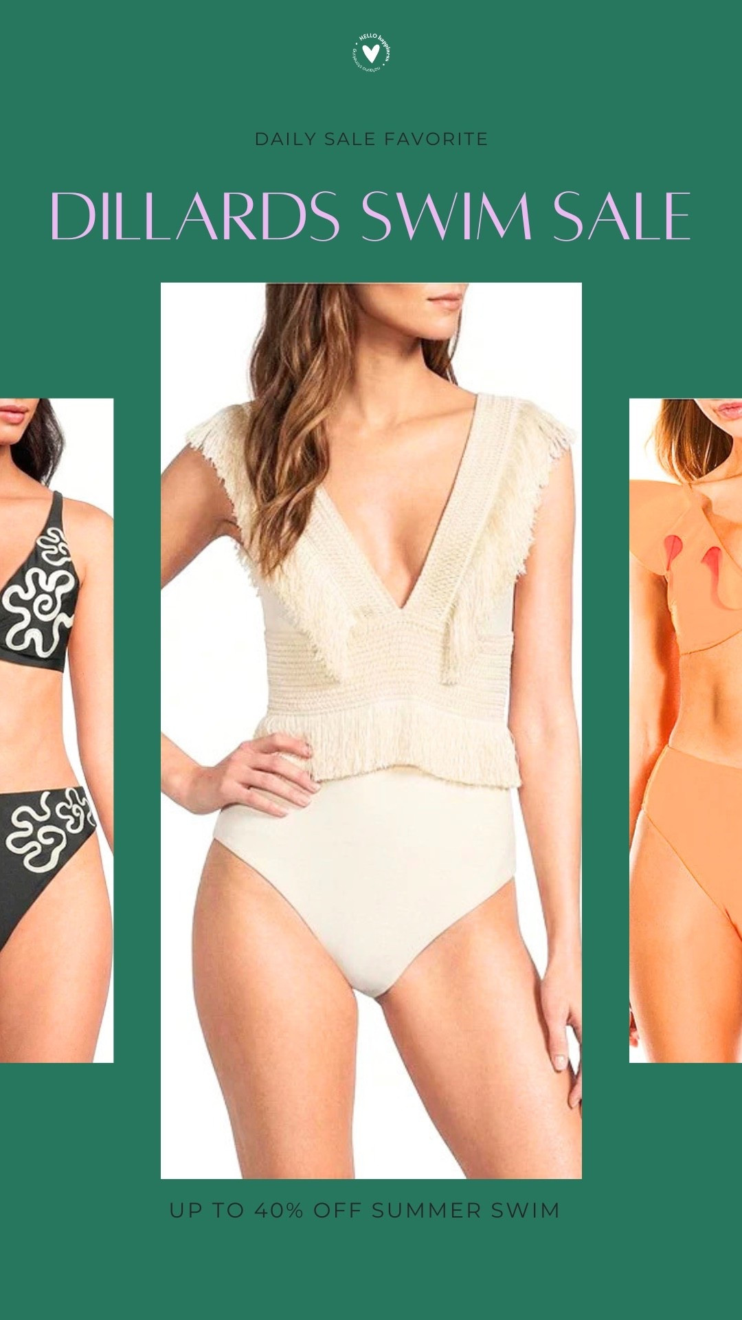 Vacation-ready starts here. 🌊👙 Dillard's has up to 40% off swimwear, with chic one-pieces, colorful bikinis, and flattering styles you'll wear all season long. ☀️

#LTKSaleAlert #LTKTravel #LTKSwim