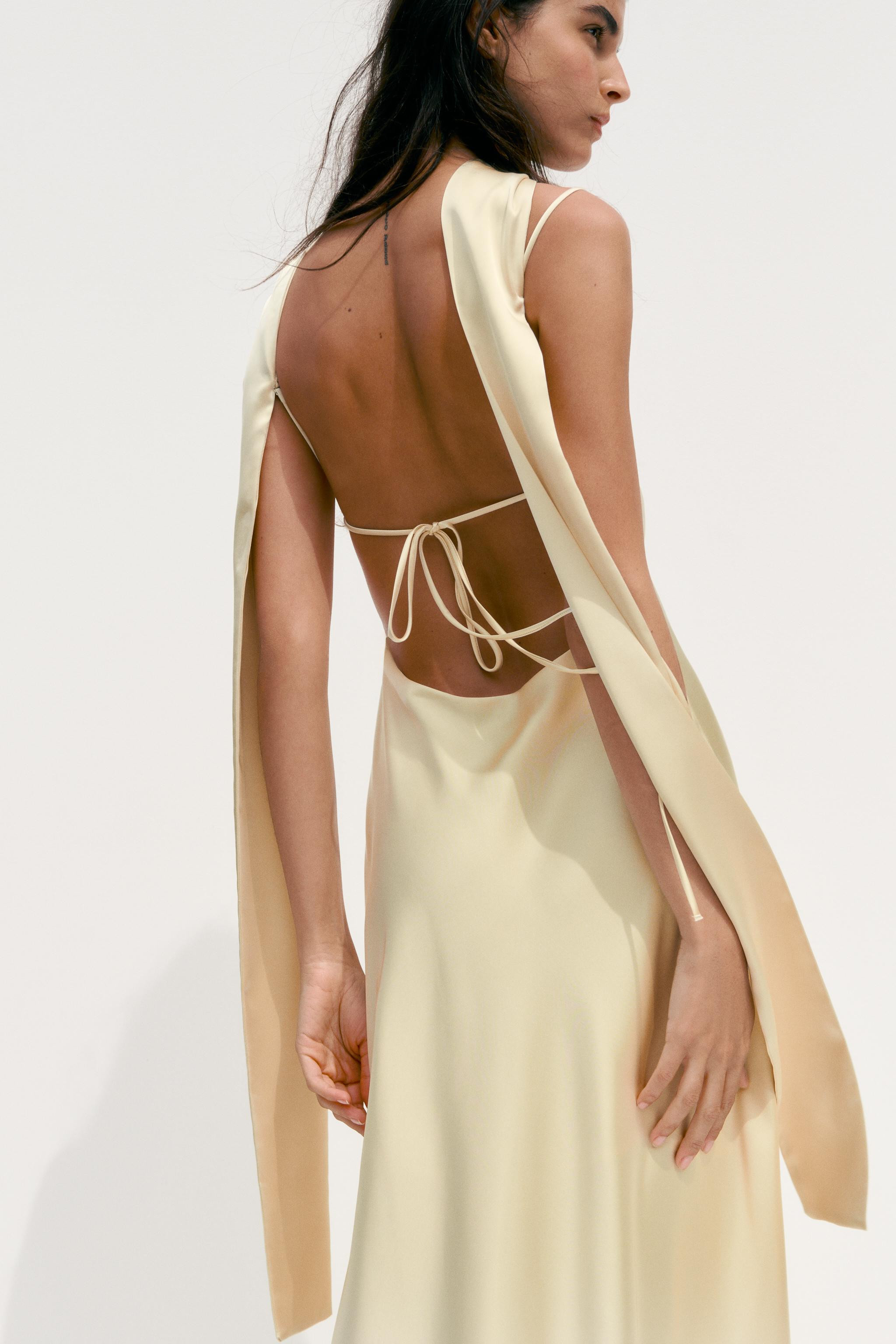 FOULARD SATIN MAXI DRESS | Zara UK