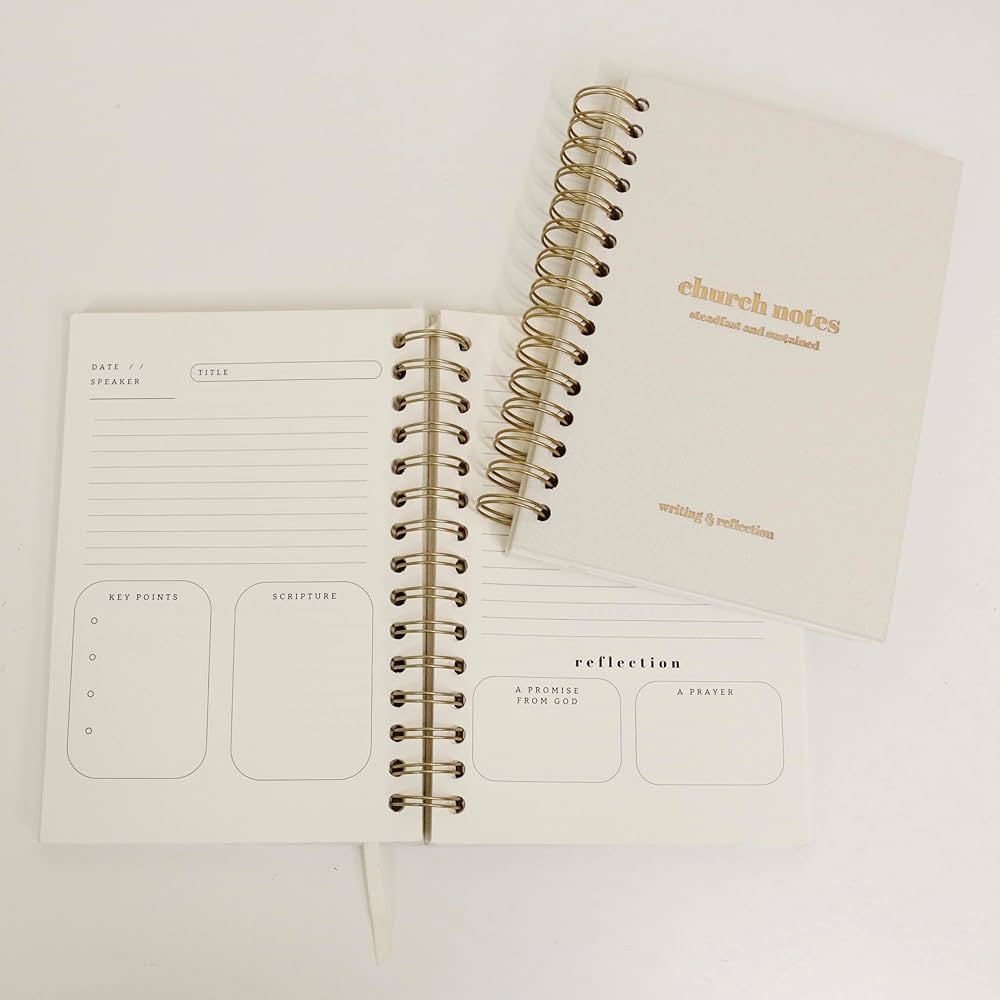 Church Notes Journal - Sermon & Podcast Christian Notebook - Guided Journal to Write Key Points, ... | Amazon (US)