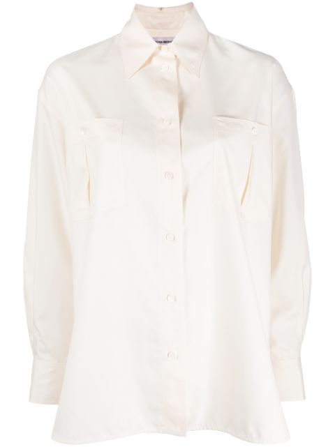 silk pointed-collar shirt | Farfetch (US)