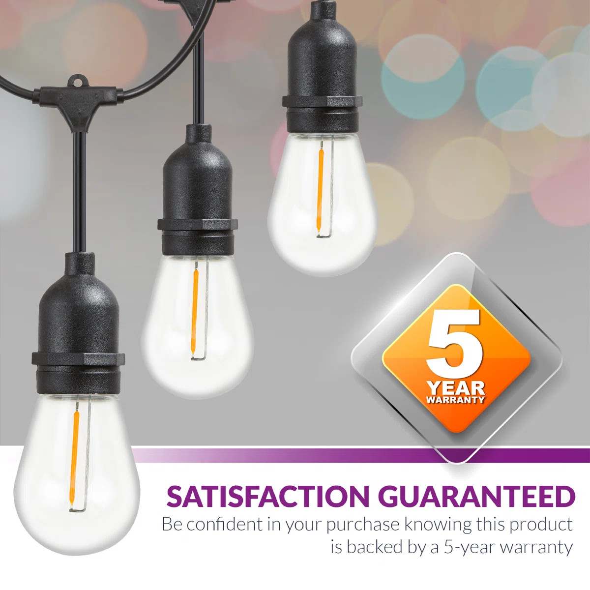 Burroughs Outdoor 15 - Bulb 576'' Plug-in String Light | Wayfair North America