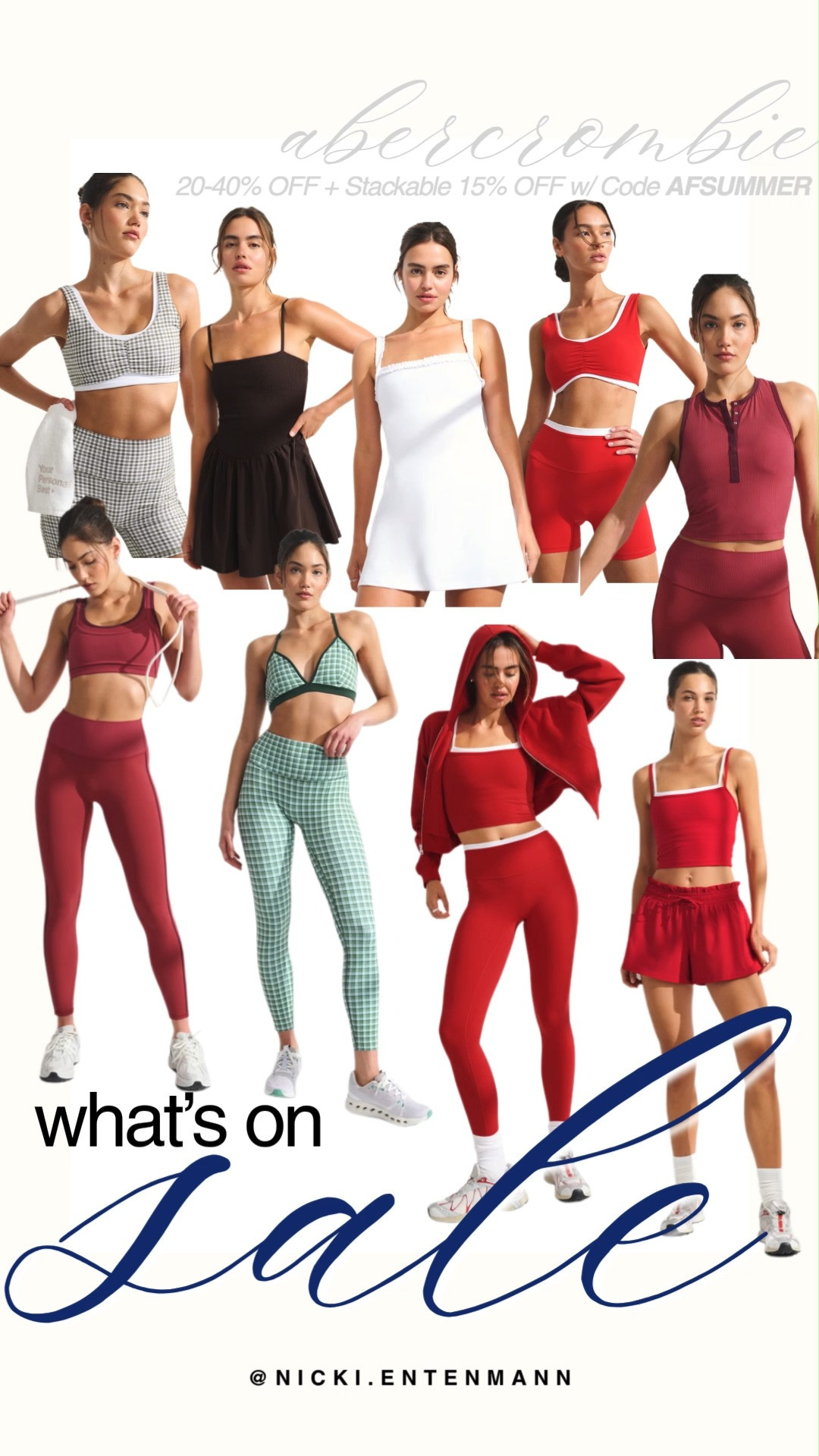 Upgrade your activewear and lounge rotation with Abercrombie's major sale event featuring 20% to 40% off trending styles. This collection showcases everything from ultra comfortable matching workout sets and breezy exercise dresses to supportive sports bras and cozy layering hoodies. Make sure to use stackable code AFSUMMER at checkout to score an additional 15% off your entire order before these popular summer essentials sell out.

#abercrombie #abercrombiestyle #activewear #athleisure #salealert #abercrombiehaul #workoutstyle #dealsandsteals #summerfashion #shoppinghaul 

 #LTKfitnessgoals #LTKActive #LTKSaleAlert