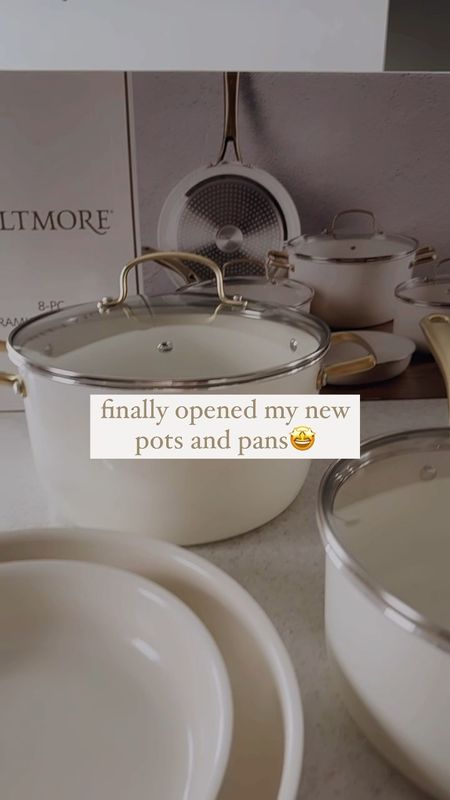 cream and gold pots and pans/organized kitchen / neutral home / pots and pans 


#LTKhome #LTKsalealert