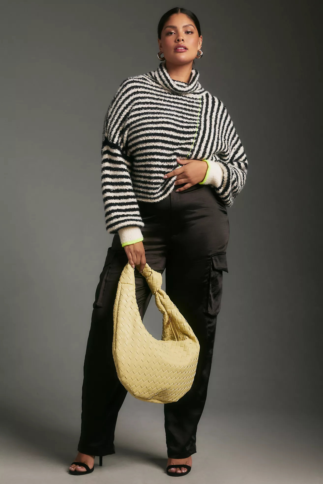 The Brigitte Woven Faux-Leather Shoulder Bag by Melie Bianco: Oversized Edition | Anthropologie (UK)