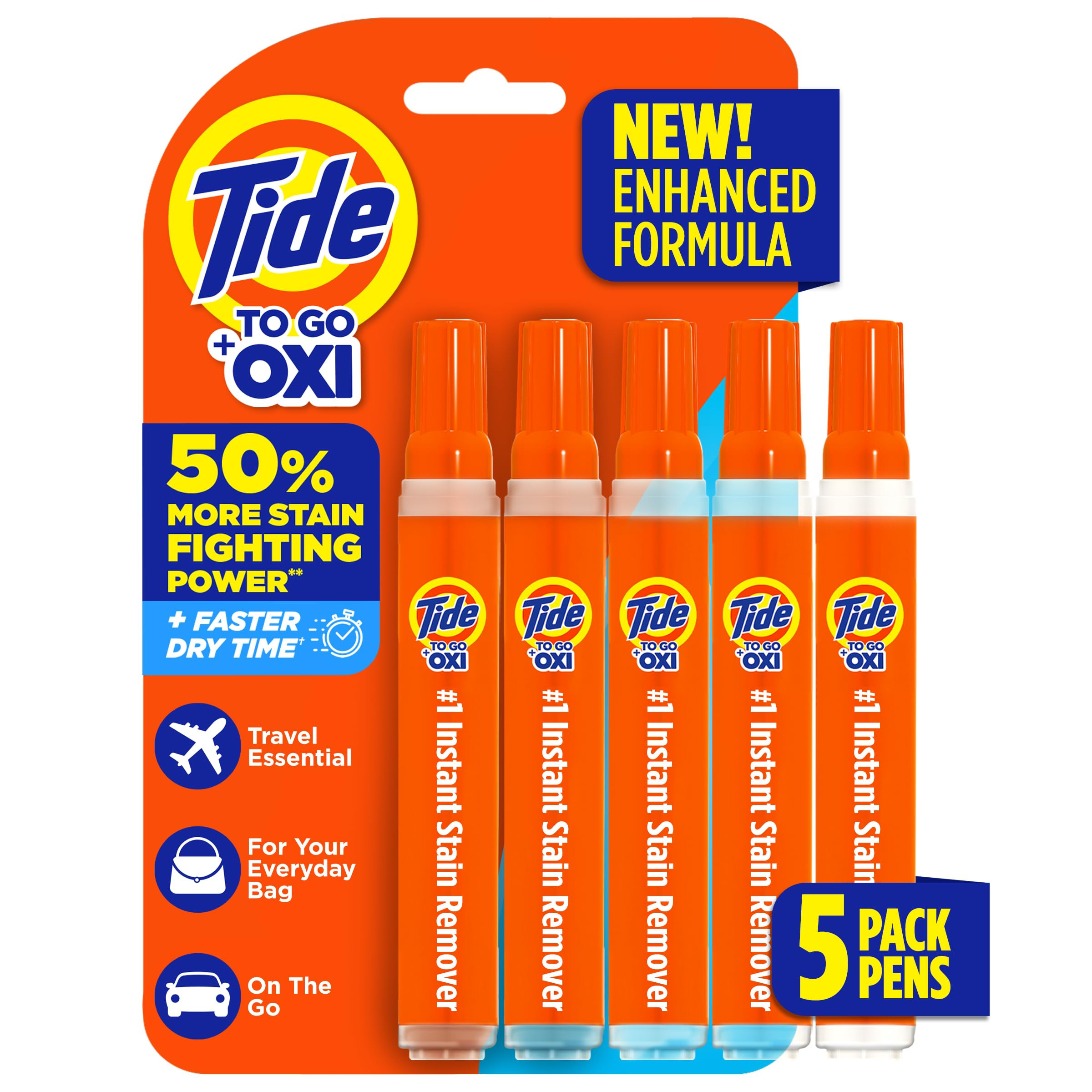 Tide Stain Remover for Clothes, Tide To Go Pen, Instant Stain & Spot Remover for Clothes, Travel ... | Amazon (US)