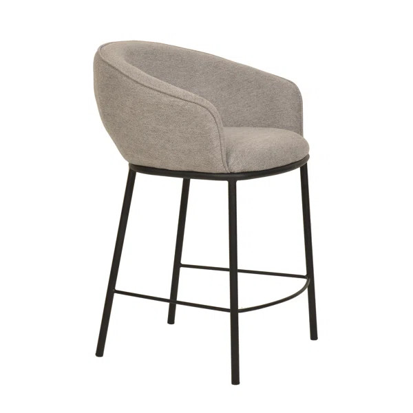 Rumi - Modern Grey Counter Stool | Wayfair Professional
