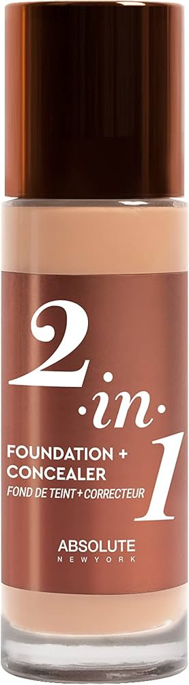 Absolute New York 2-in1 Foundation + Concealer (Neutral Shell, 1.41 fl oz pack of 1) | Amazon (US)