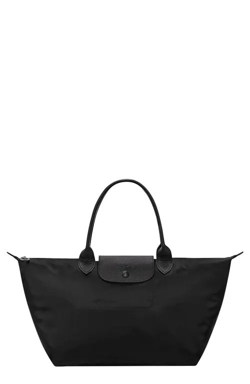 Longchamp Large Le Pliage One Shoulder Bag in Black at Nordstrom | Nordstrom